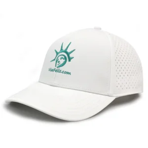 Blank Logo Polyester Laser Perforated Cut Hole Panel Snapback Hat Waterproof Quick Dry Athletic Baseball Cap